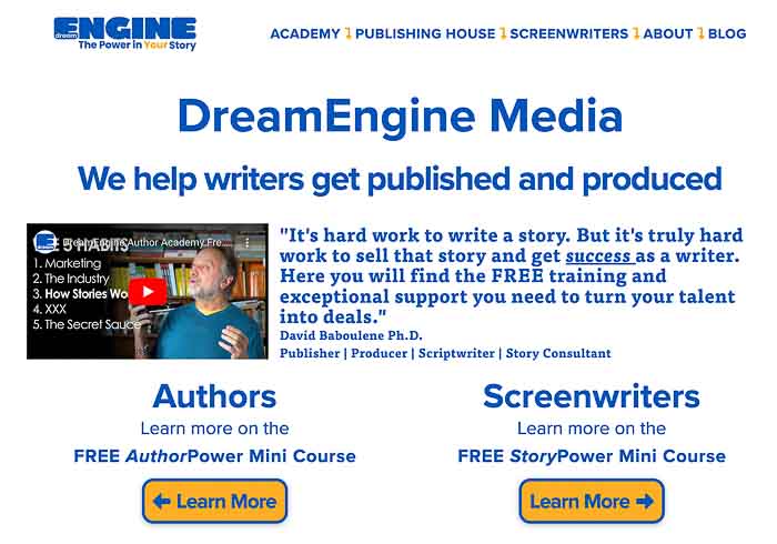 DreamEngine Media Home Page